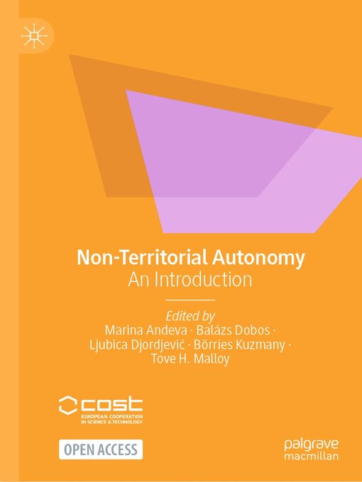 Title details for Non-Territorial Autonomy by Marina Andeva - Available